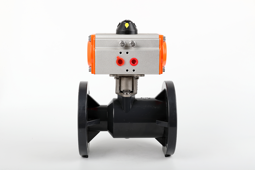 东宝气动法兰一体球阀